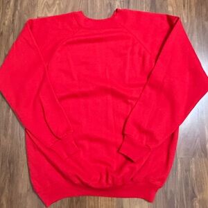 Vintage Hanes Bold Red Crewneck Sweathirt Size XL
